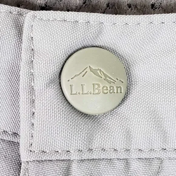 LL Bean Cargo Pants Mens XL Short Hiking Nylon Stretch Gray 40X30 Heavy Duty - Picture 8 of 14